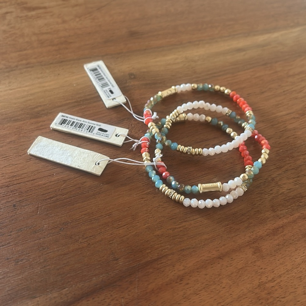 Colorful Beaded Bracelets Set